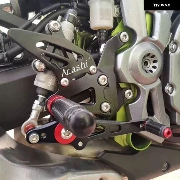 並行輸入品 オートバイ バイク 調整可能 リアセット フットレスト フットペグ カワサキ カワサキ Z900 ZR900 SE 2017-23用_2