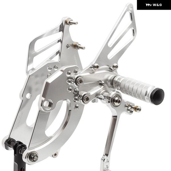 並行輸入品 ホンダ CBR250RR 2017-2019 オートバイ バイク リアセット フットレスト フットペグ CNC 合金 ペダル リアセット_5