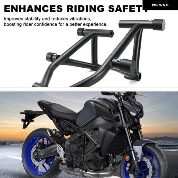 並行輸入品 ヤマハ MT-09 MT-09 SP 2021 2022-2024 2025 MT09 オートバイ バイク エンジン ガード クラッシュ バー スタントケージ バンパー フレーム プロ_4