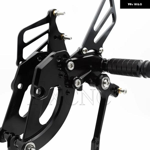 並行輸入品 ホンダ CBR250RR 2017-2019 CNC オートバイ バイク 調整可能 リアセット フットレスト フットレスト フットペグ ペダル_1