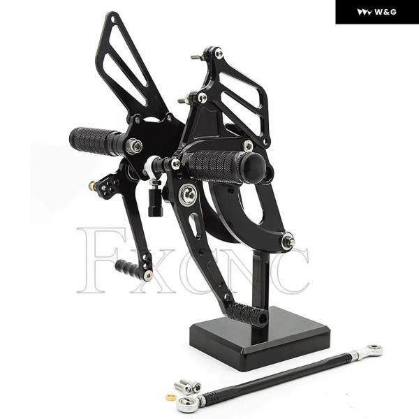 並行輸入品 ホンダ CBR250RR 2017-2019 CNC オートバイ バイク 調整可能 リアセット フットレスト フットレスト フットペグ ペダル_2