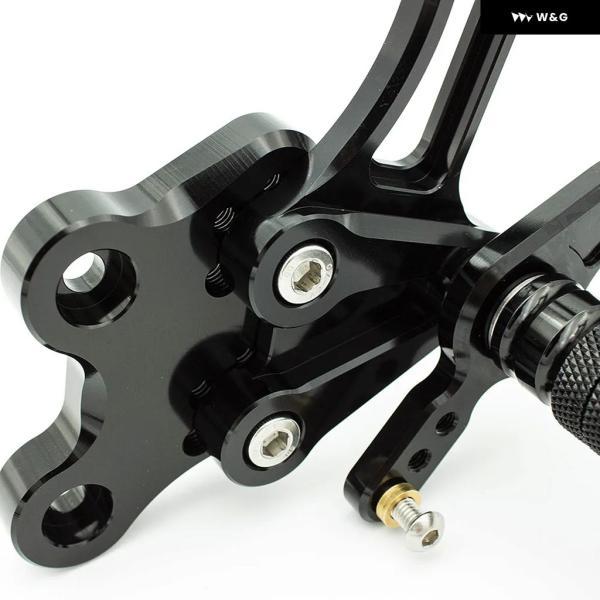 並行輸入品 オートバイ バイク CNCアルミ リアセット フットペグ フットペグ ペダル ヤマハ FZ1 FZ8 FAZER 2001-05 フットレスト フットペグ パーツ_3