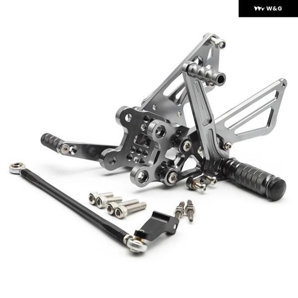 並行輸入品 カワサキ ZX12R 2000 2001用 オートバイ バイク リアセット フットレスト CNCアルミ フットペグ ペダル リアセット_3