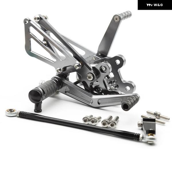 並行輸入品 カワサキ ZX12R 2000 2001用 オートバイ バイク リアセット フットレスト CNCアルミ フットペグ ペダル リアセット_5