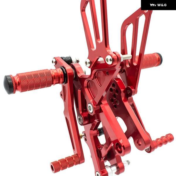 並行輸入品 ホンダ CBR150 2011-2011-17 CNC オートバイ バイク リアセット フットレスト フットレスト フットペグ ペダル_5