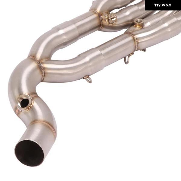 並行輸入品 ヤマハ YZF-R6 2017-20 用スリップオン オートバイ バイク 排気 システム コネクト マフラーエスケープフロントリンク パイプの画像