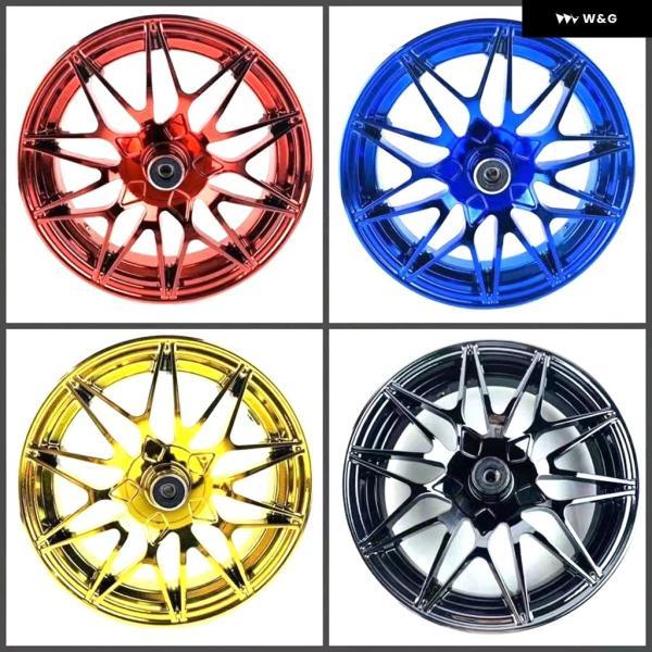 並行輸入品 12*2.75インチ 7.0穴ピッチ メッキアルミホイールハブ オートバイ バイク フロン トリム BWS RSZ NIU N1S MONKEY M3 カスタム パーツ_1