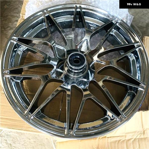 並行輸入品 12*2.75インチ 7.0穴ピッチ メッキアルミホイールハブ オートバイ バイク フロン トリム BWS RSZ NIU N1S MONKEY M3 カスタム パーツ_3