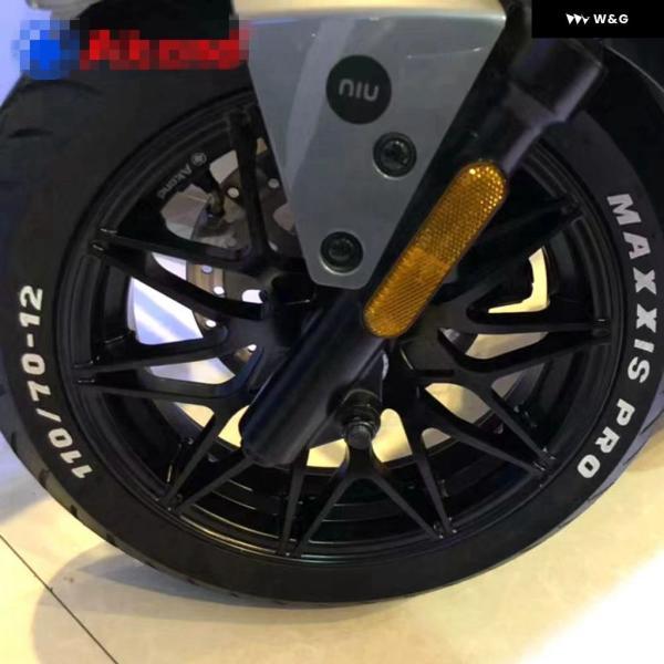 並行輸入品 12*2.75インチ 7.0穴ピッチ メッキアルミホイールハブ オートバイ バイク フロン トリム BWS RSZ NIU N1S MONKEY M3 カスタム パーツ_5