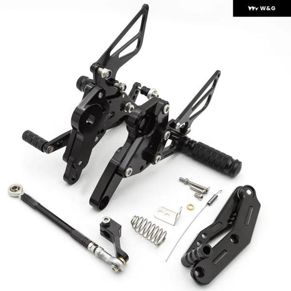 並行輸入品 ヤマハ FZ-09 MT09 MT-09 2013-2020 / XSR900 2016-2020 アルミ オートバイ バイク リアセット フットレスト リアセット フットペグ フットペグ_3