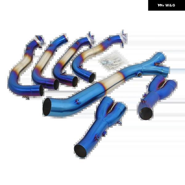 並行輸入品 BMW S1000RR 2010 - 2018 S1000R 2015 - 2018 フル システム オートバイ バイク 排気エスケープヘッダー フロントリンク パイプ 接続 60MM マフの画像