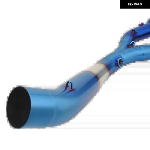 並行輸入品 BMW S1000RR 2010 - 2018 S1000R 2015 - 2018 フル システム オートバイ バイク 排気エスケープヘッダー フロントリンク パイプ 接続 60MM マフの画像
