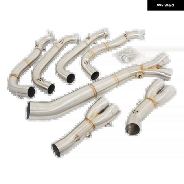 並行輸入品 BMW S1000RR 2010 - 2018 S1000R 2015 - 2018 フル システム オートバイ バイク 排気エスケープヘッダー フロントリンク パイプ 接続 60MM マフの画像
