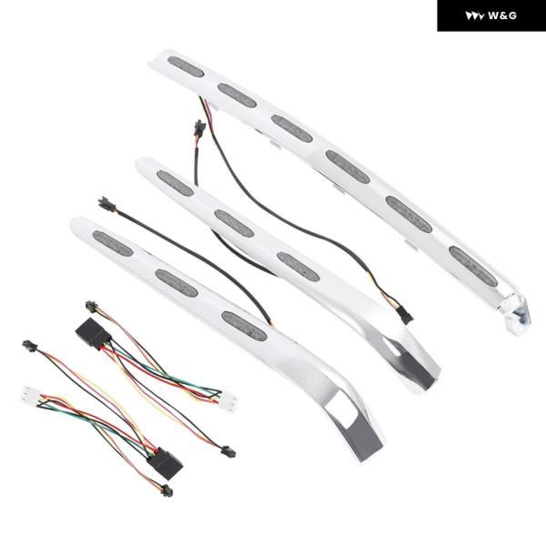 並行輸入品 ホンダ ゴールドウイング 1800 GL1800 2001-2011 2010 2009 2005-07 04用 オートバイ バイク サドルバッグ と トランク 装飾 トリム LEDライト_1