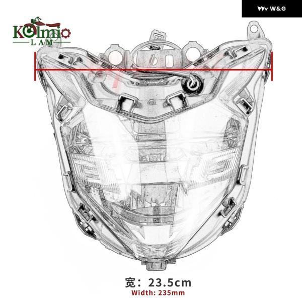 並行輸入品 ホンダ CB650F CBR650F 2017 2018 2019 オートバイ バイク LED ヘッドライト アセンブリ ヘッドランプ ライト CBR CB 650Fの画像