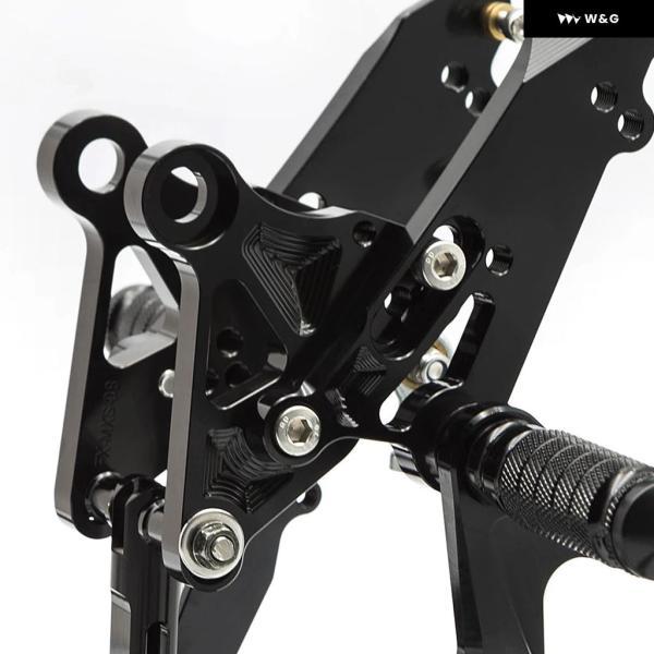 並行輸入品 オートバイ バイク リアセット フットレスト ホンダ GROM MSX125 MS X125 2012-2016 フットペグ ペダル アルミ GP シフター リアセット フット_5