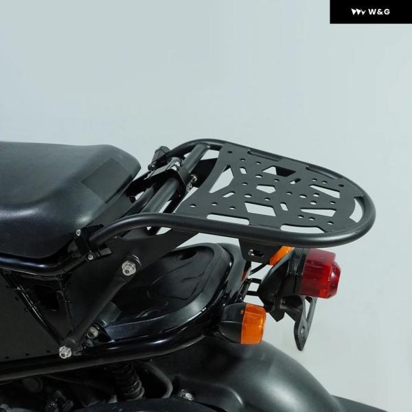 並行輸入品 ホンダ RUCKUS 50 ZOOMER 2003-2024に適合 ラック カーゴラック キャリア マウント バックレスト シェルフ ホルダー オートバイ バイク キャリの画像