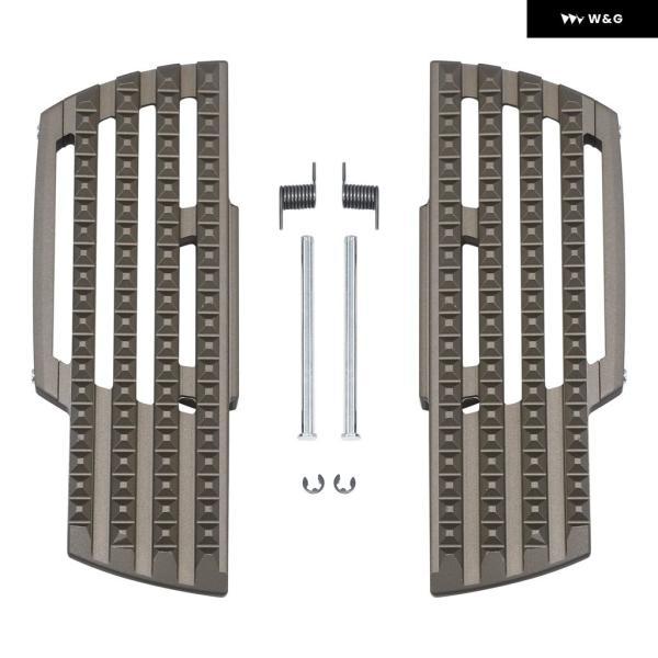 並行輸入品 ハーレー ファットボーイ FLFB 2018-2019 デラックス FLDE 2018-2020 ソフテイル スリム FLSL 用ドライバーフロアボードキット オートバイ バイの画像