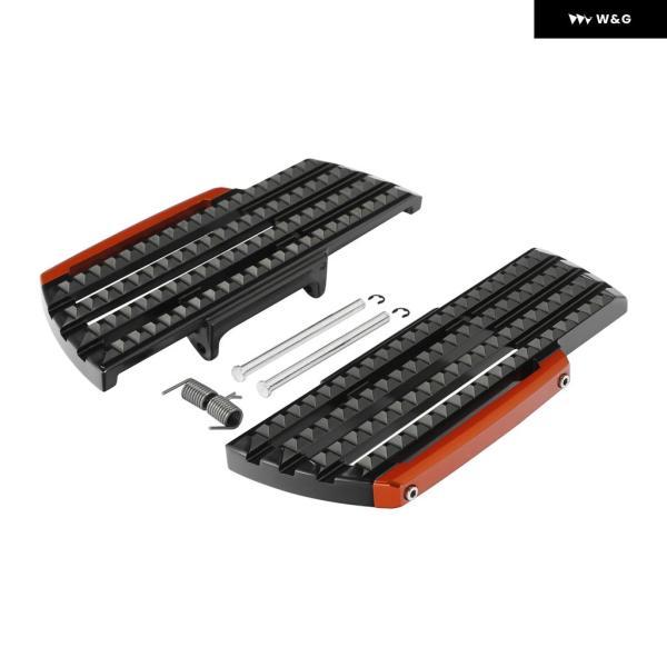 並行輸入品 ハーレー ファットボーイ FLFB 2018-2019 デラックス FLDE 2018-2020 ソフテイル スリム FLSL 用ドライバーフロアボードキット オートバイ バイの画像