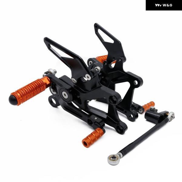 並行輸入品 DUKE390 DUKE 390 2024 2025用 オートバイ バイク CNCアルミ フットペグ フット リアセット ペグペダルアクセサリー_1