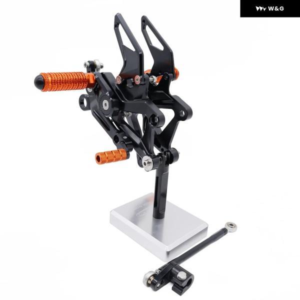 並行輸入品 DUKE390 DUKE 390 2024 2025用 オートバイ バイク CNCアルミ フットペグ フット リアセット ペグペダルアクセサリー_2
