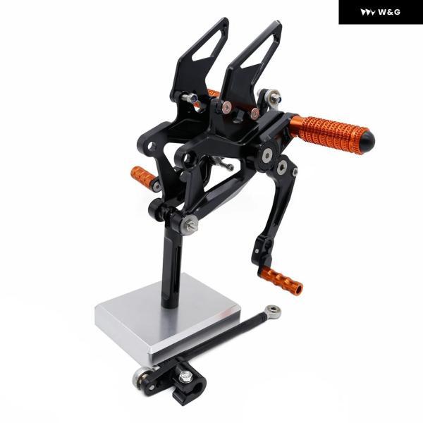 並行輸入品 DUKE390 DUKE 390 2024 2025用 オートバイ バイク CNCアルミ フットペグ フット リアセット ペグペダルアクセサリー_3