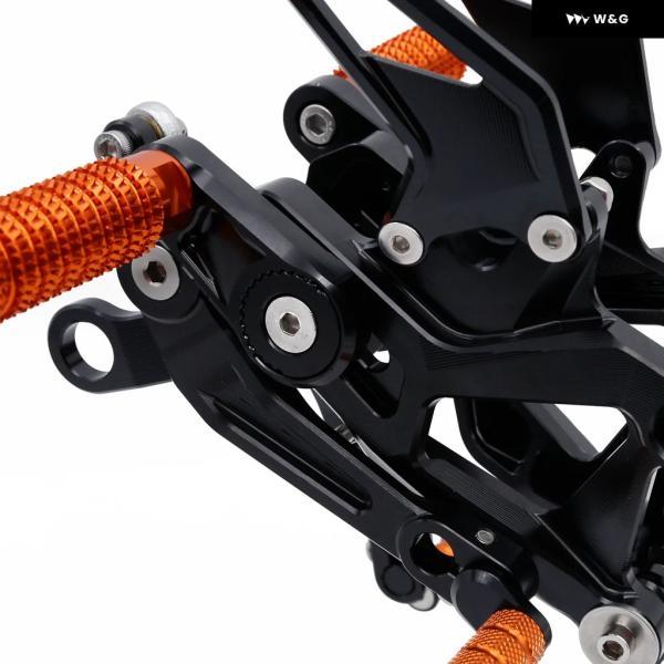 並行輸入品 DUKE390 DUKE 390 2024 2025用 オートバイ バイク CNCアルミ フットペグ フット リアセット ペグペダルアクセサリー_5