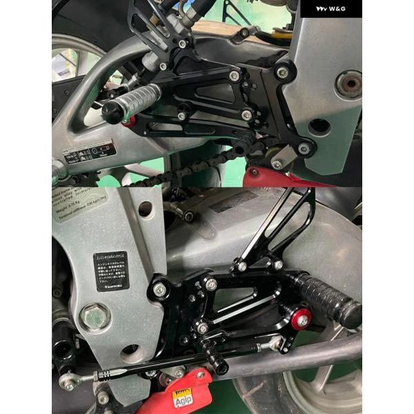 並行輸入品 アプリリア RS125 2T 1995-1999-10 リアセット フットペグ フットレスト リアセット フットペグ_2
