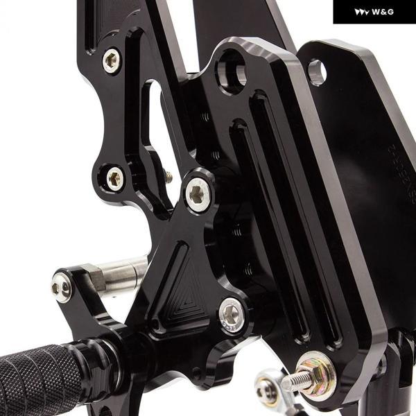 並行輸入品 スズキ GSX250R GSX150R 2016-2020 2019 CNCアルミ調整可能 オートバイ バイク リアセット フットレスト シフト ギア レバー フットペグ ペダル_4