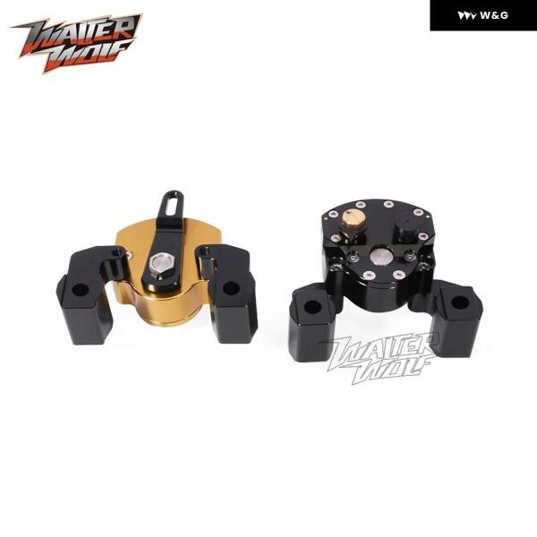 並行輸入品 790 890アドベンチャー用 オートバイ バイク ステアリング ダンパー スタビライザー調整可能 ブラケット マウント ライザークランプ790ADVの画像