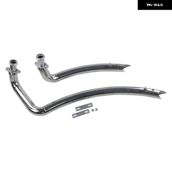 並行輸入品 オートバイ バイク 排気フル システム スラッシュカット サイレンサー チューブ デュアルマフラードラッグ パイプ カワサキ EN800 VN800 VULCA_3