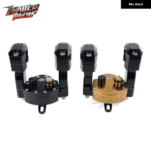 並行輸入品 CFMOTO 450MT IBEX 450 800MT-X 800 EXPLORE用 ラジアルステアリング ダンパー スタビライザー マウント ブラケット 付き リバースセーフの画像