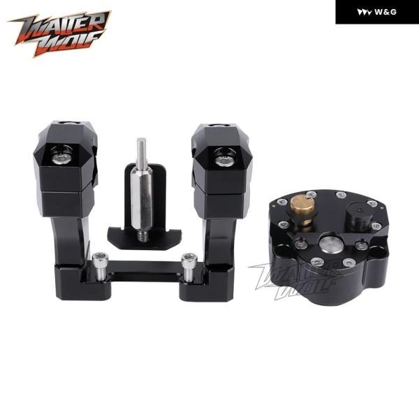 並行輸入品 CFMOTO 450MT IBEX 450 800MT-X 800 EXPLORE用 ラジアルステアリング ダンパー スタビライザー マウント ブラケット 付き リバースセーフの画像