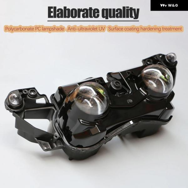 並行輸入品 ヤマハ 2009 2010 2011 YZF-R1 オートバイ バイク ヘッドライト ヘッドランプ アセンブリ YZF 1000 09 10 11 ヘッドライト ランプ フロントに適の画像