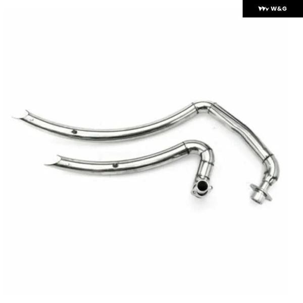 並行輸入品 ヤマハ ビラーゴ XV535 XV400 XV 535 400用 ショートショットスタッガードマフラー付き オートバイ バイク マフラー システム サイレンサー キの画像
