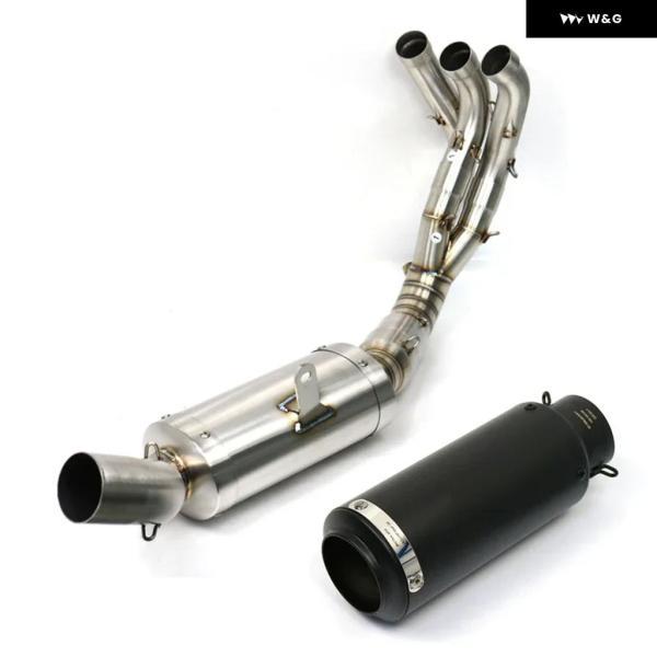 並行輸入品 ヤマハ YZF MT09 ステンレス オートバイ バイク エキゾーストフル システム レーシング カスタム モトクロス フロント パイプ スリップオン 20の画像