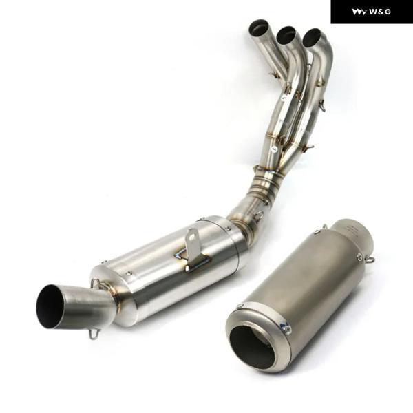 並行輸入品 ヤマハ YZF MT09 ステンレス オートバイ バイク エキゾーストフル システム レーシング カスタム モトクロス フロント パイプ スリップオン 20の画像