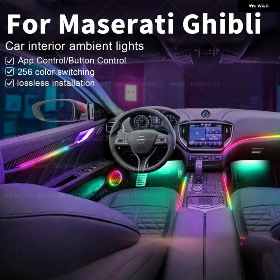 並行輸入品マセラティ ギブリ 22IN1 RGB 車内アクリル車内