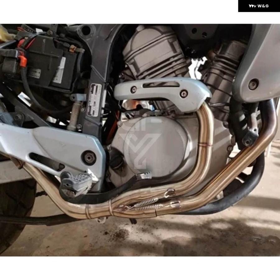 並行輸入品オートバイ マフラー ヘッダーリンク パイプ エスケープ スリップオン ホンダ トランザム 650 2000〜2007 XL650V XL 650 V XL650_2