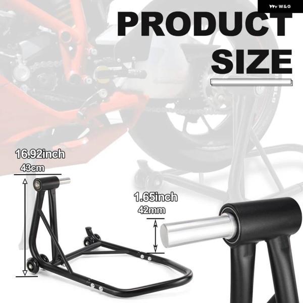 並行輸入品オートバイ 片側式 MV AGUSTA F4 RR 1000 F3 675 BRUTALE DRAGSTER RIVALE STRADALE 800 スイングアーム リフト スタンド 42.4MMピン付き_3
