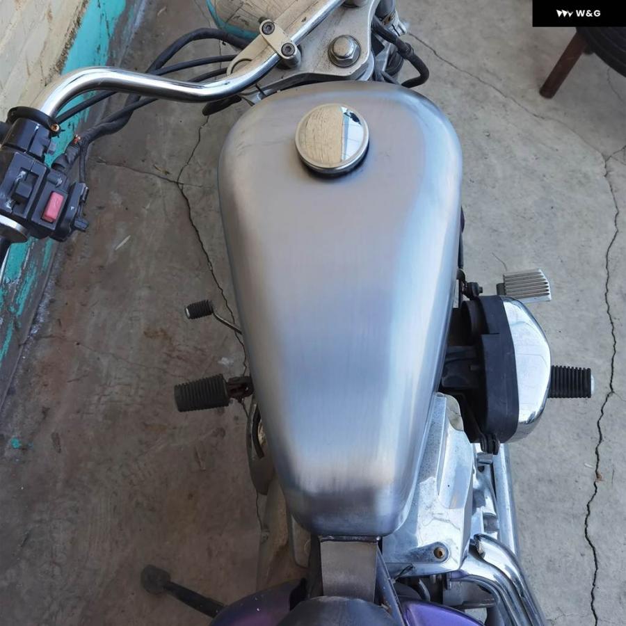 並行輸入品8L バイク ガソリン 燃料タンク ボックス ガスキャップ付き ヤマハ ドラッグスター 250の画像
