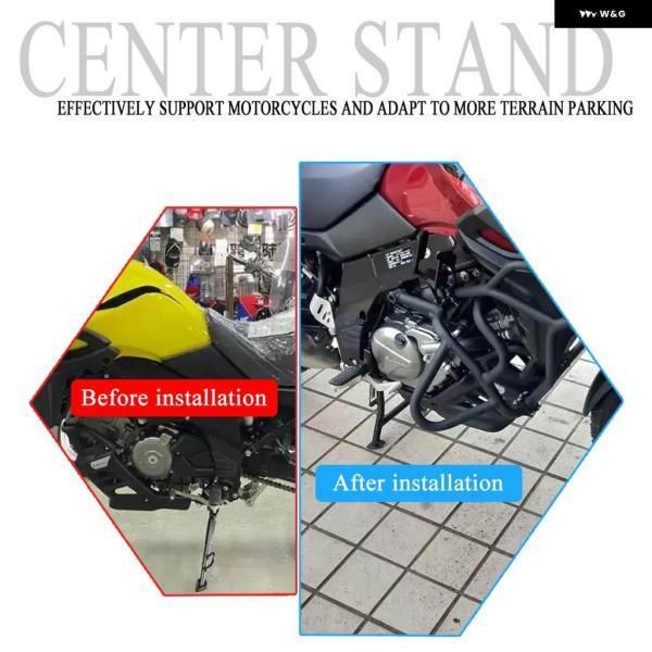 並行輸入品スズキ VSTROM 650XT DL650 DL650XT 2012-2021 バイク センター スタンド セントラルキック スタンド パーキング ブラケット_5