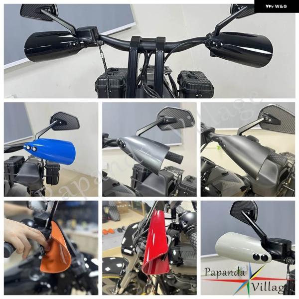 並行輸入品バイク ハンドルバー ハンドガード カバー プロテクター ハンドガード シールドストリートグライド FLHX CVO/SE FLHXSEスペシャルFLHXS FLHXの画像
