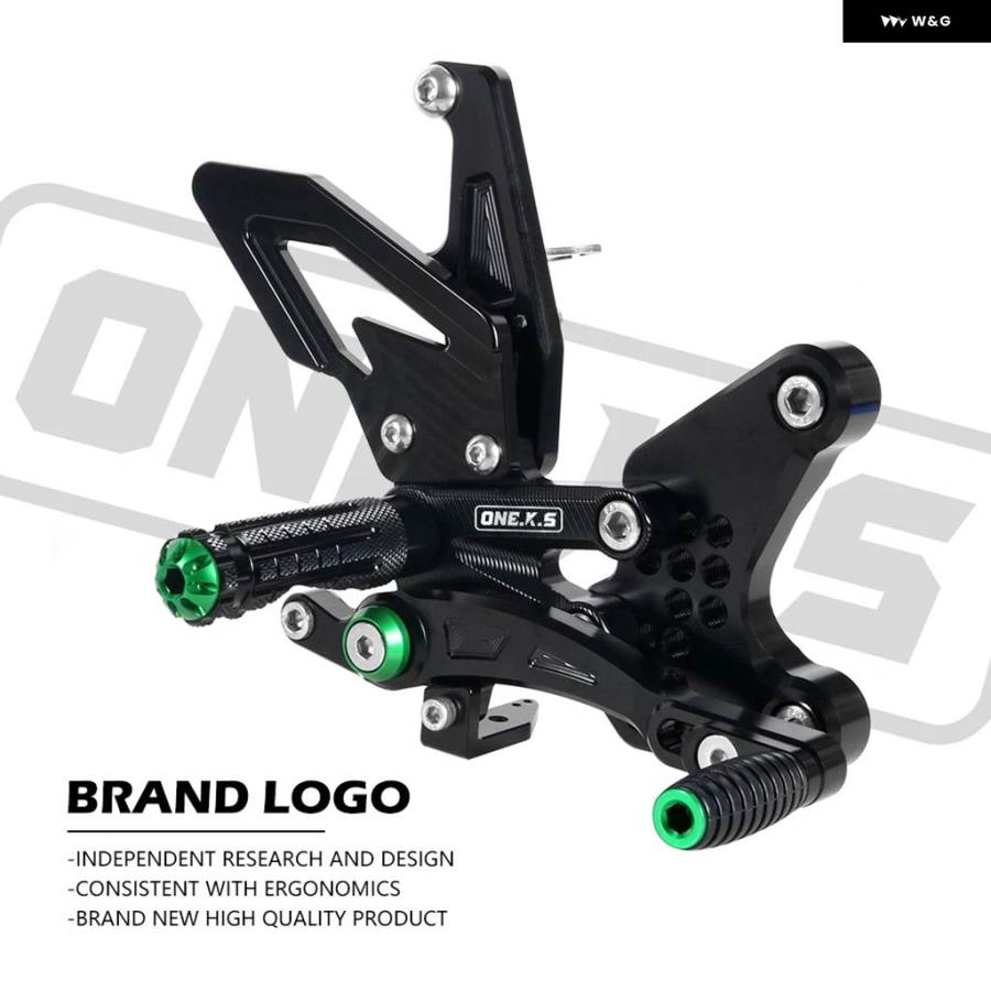 並行輸入品ZX-4R バイク アクセサリー CNC アルミ 調整可能 フット