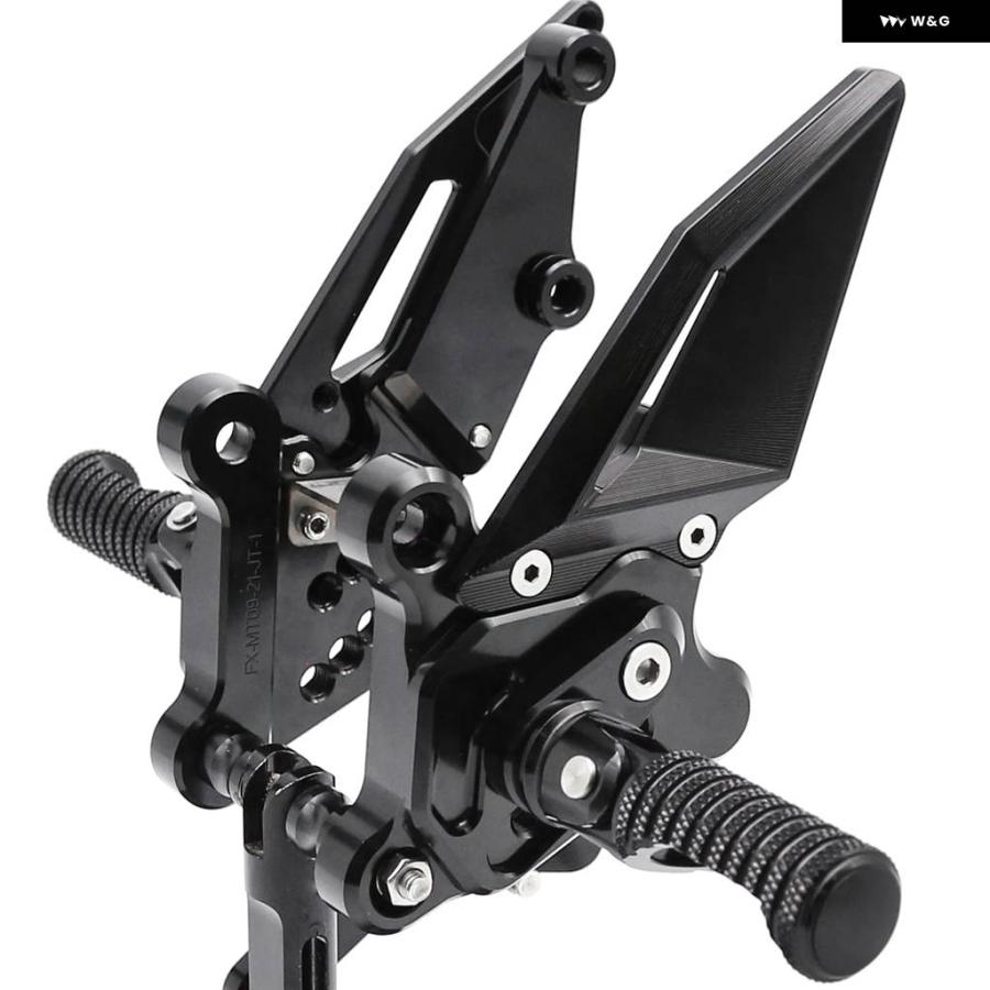 並行輸入品ヤマハ MT-09 MT09 V3 FZ-09 FZ09 2021 - 24 CNC アルミ リアセット フットペグ フットレスト リアセット フットペグ ペダルの画像