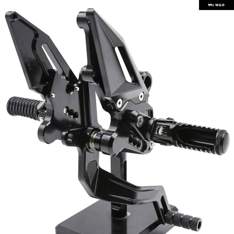 並行輸入品ヤマハ MT-09 MT09 V3 FZ-09 FZ09 2021 - 24 CNC アルミ リアセット フットペグ フットレスト リアセット フットペグ ペダルの画像