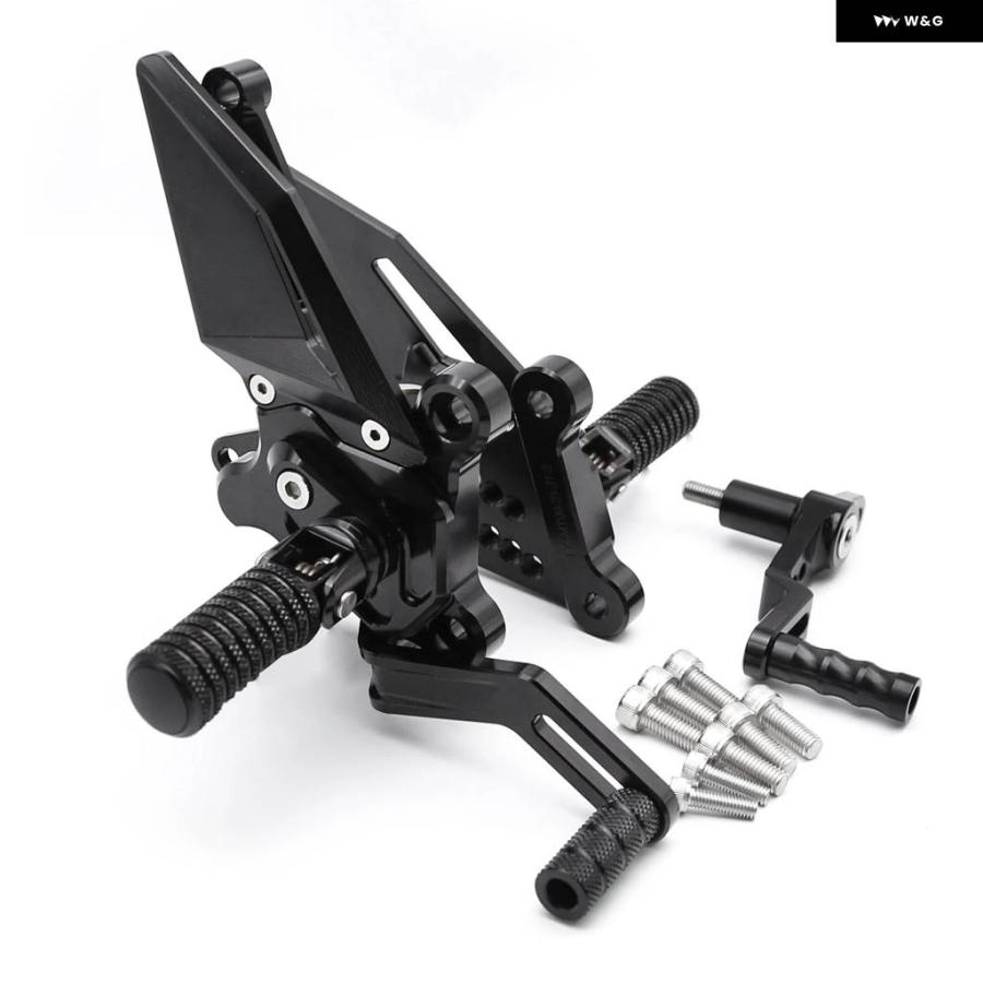 並行輸入品ヤマハ MT-09 MT09 V3 FZ-09 FZ09 2021 - 24 CNC アルミ リアセット フットペグ フットレスト リアセット フットペグ ペダルの画像