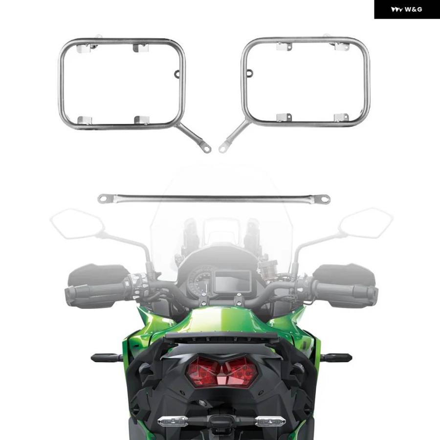 並行輸入品カワサキ VERSYS 1000 VERSYS1000 2019-2021 2022 バイク パニア サドルバッグ サイド ボックス ラック ラゲッジケース ブラケット ホルダーの画像