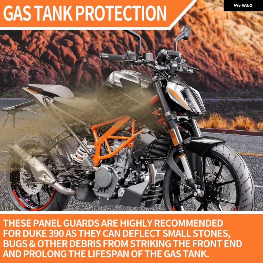 並行輸入品KTM DUKE 125 200 390 オートバイ オイル ガスタンク サイド フェアリング DUKE390 DUKE125 2017-2023 燃料タンクサイド パネル_5