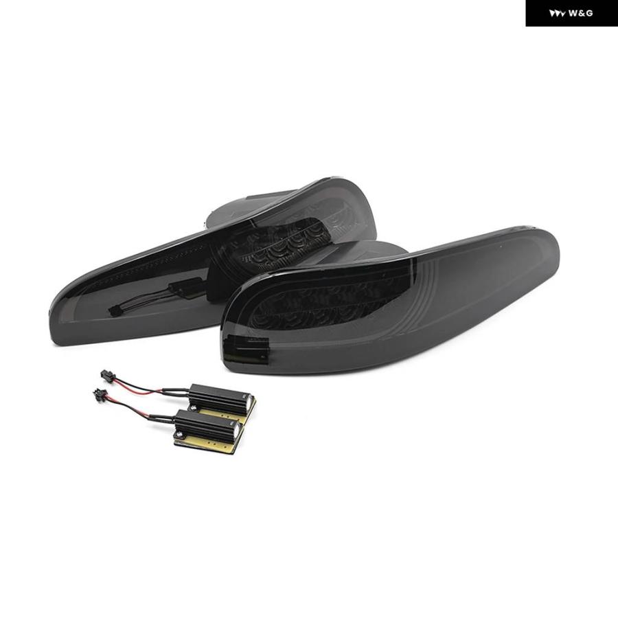 並行輸入品2PCS シーケンシャル スモーク LED フロント ターン シグナル ライト /コーナー DRL / パーキング ライト 1997-2004 シボレー コルベット C5_6